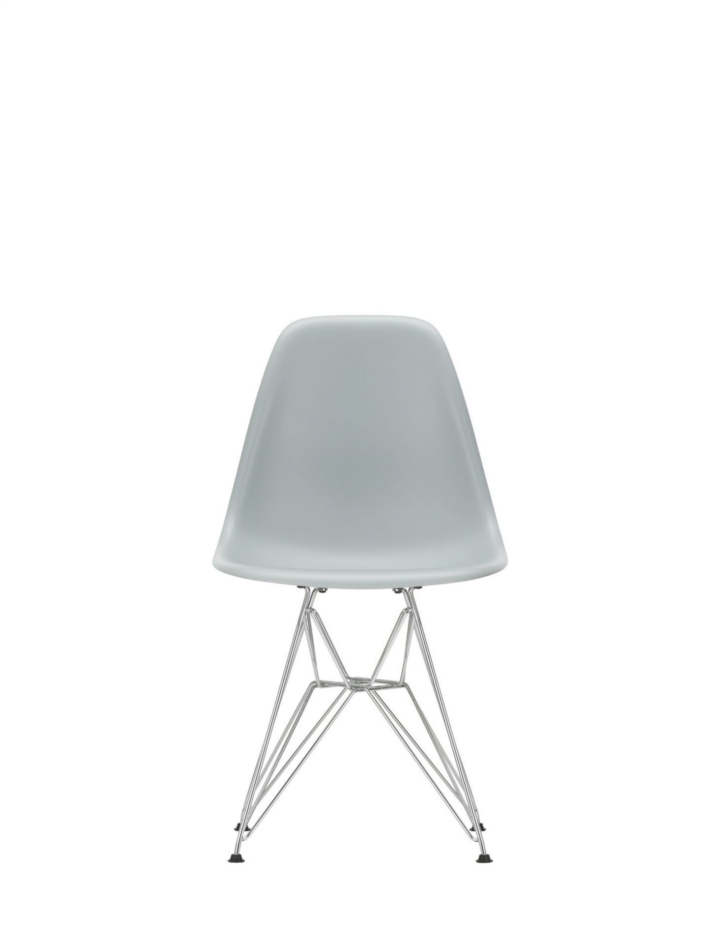 Eames Plastic Side Chair DSR Chair Vitra Black-Pale Pink