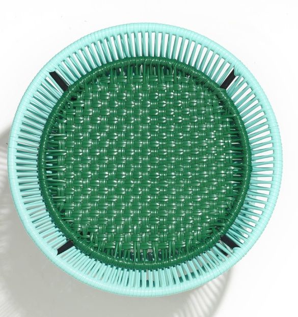 Caribe Basket Table Outdoor ames Turquoise / Emerald green / Black