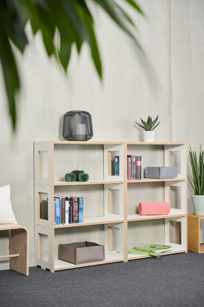 High stacking shelf Gundmodul view Tojo