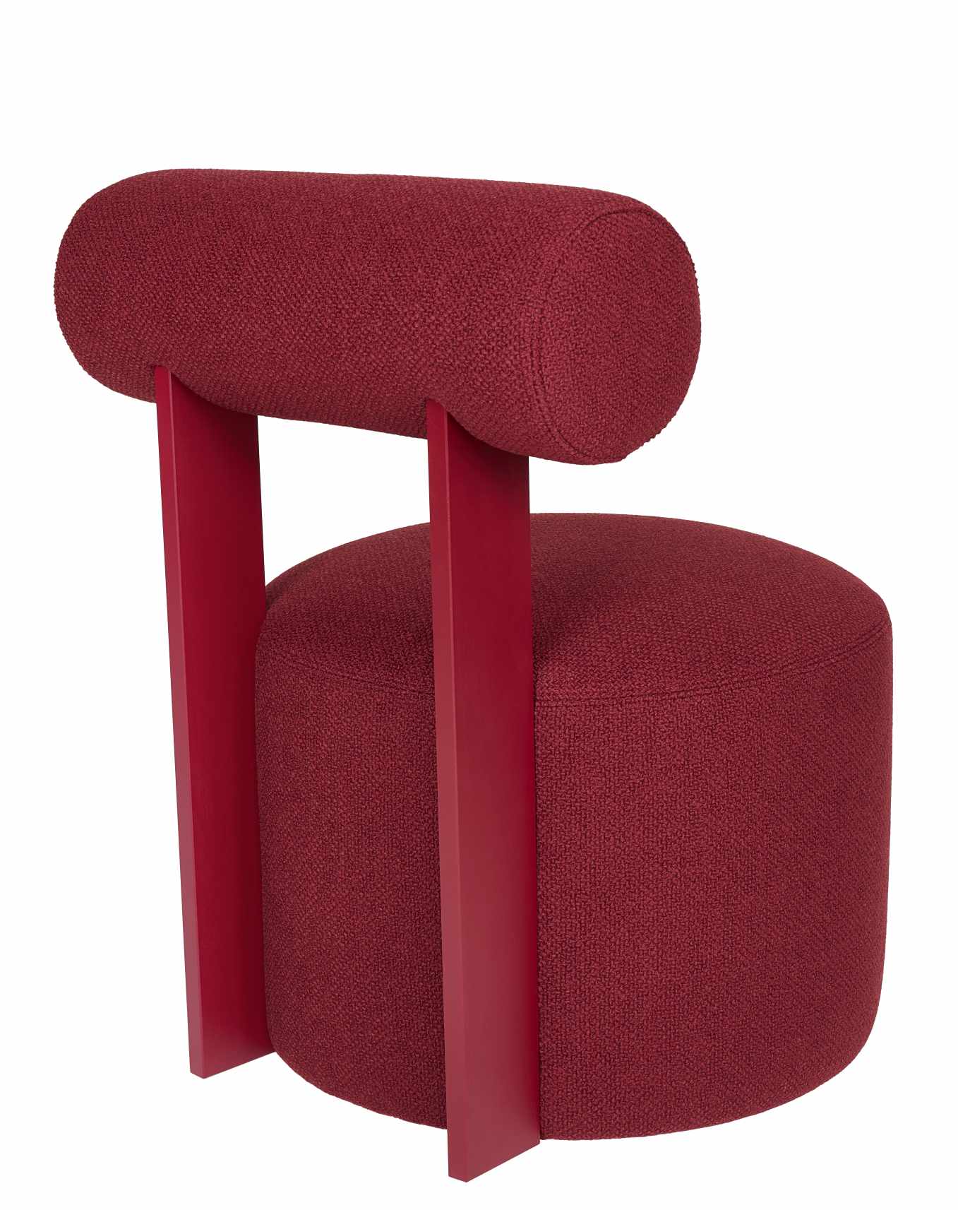 Faye stool upholstered with backrest Schönbuch