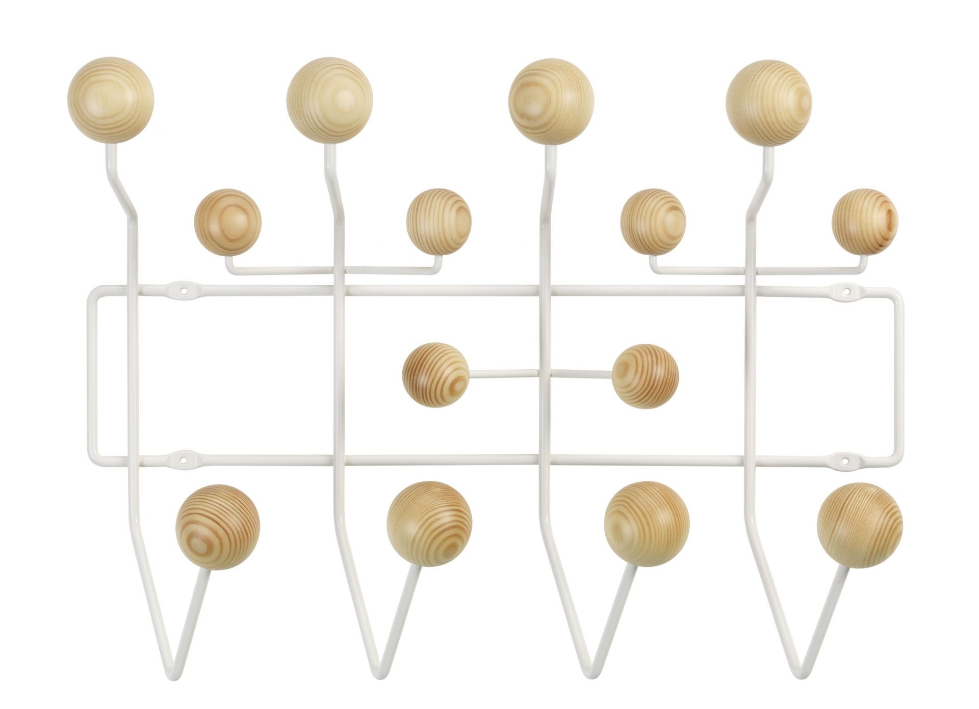 Eames Hang it all wardrobe white, Pine Vitra