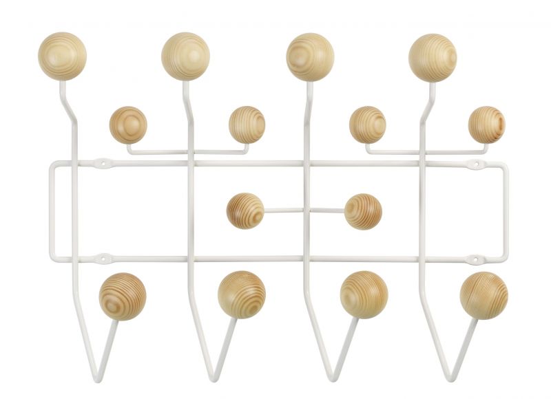 Eames Hang it all wardrobe white, Pine Vitra