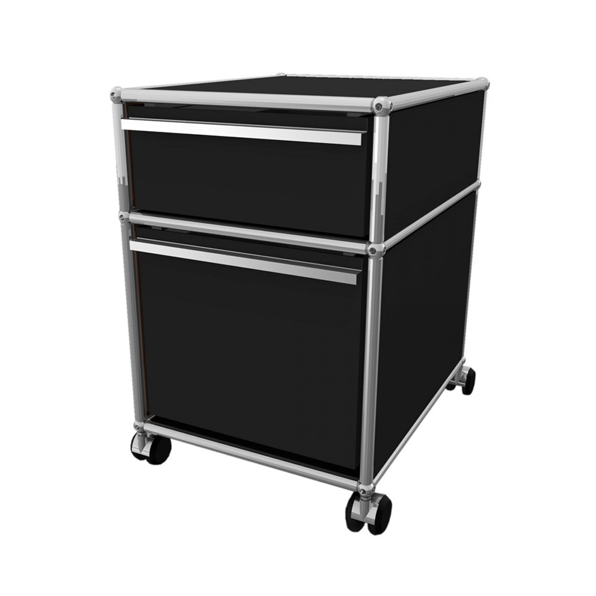 USM Haller Rollcontainer mit Hängeregistratur – mittelgrau