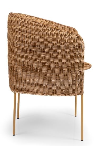 Caribe Natural Dining Chair Chair Outdoor ames Raw natural material / Yellow
