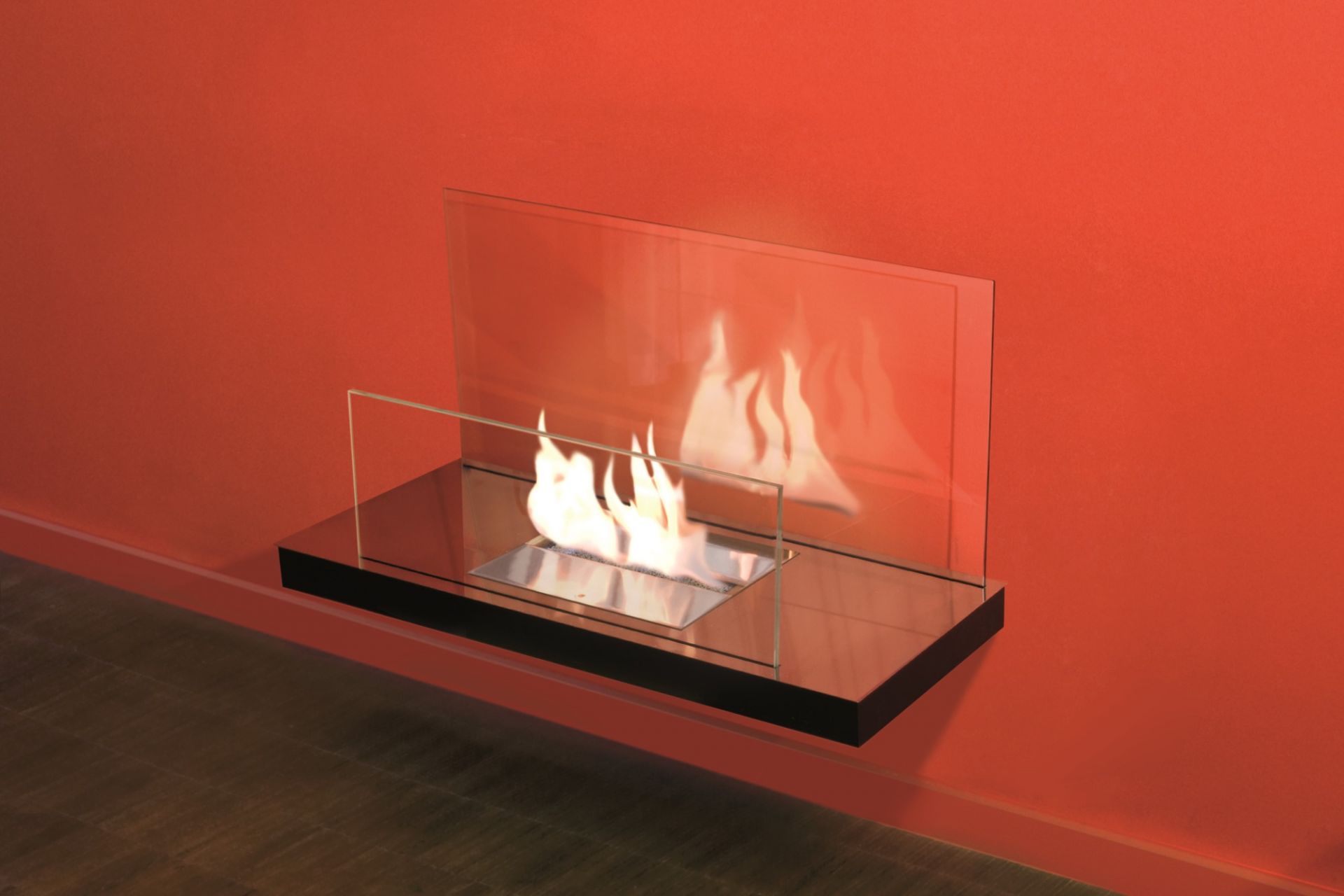 Wall Flame 2 Ethanol Fireplace Radius