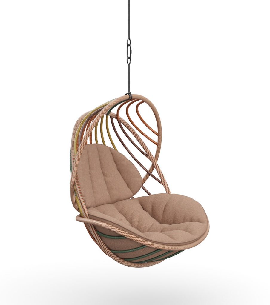 Kida Hanging Lounge Chair with Cushion Dedon
