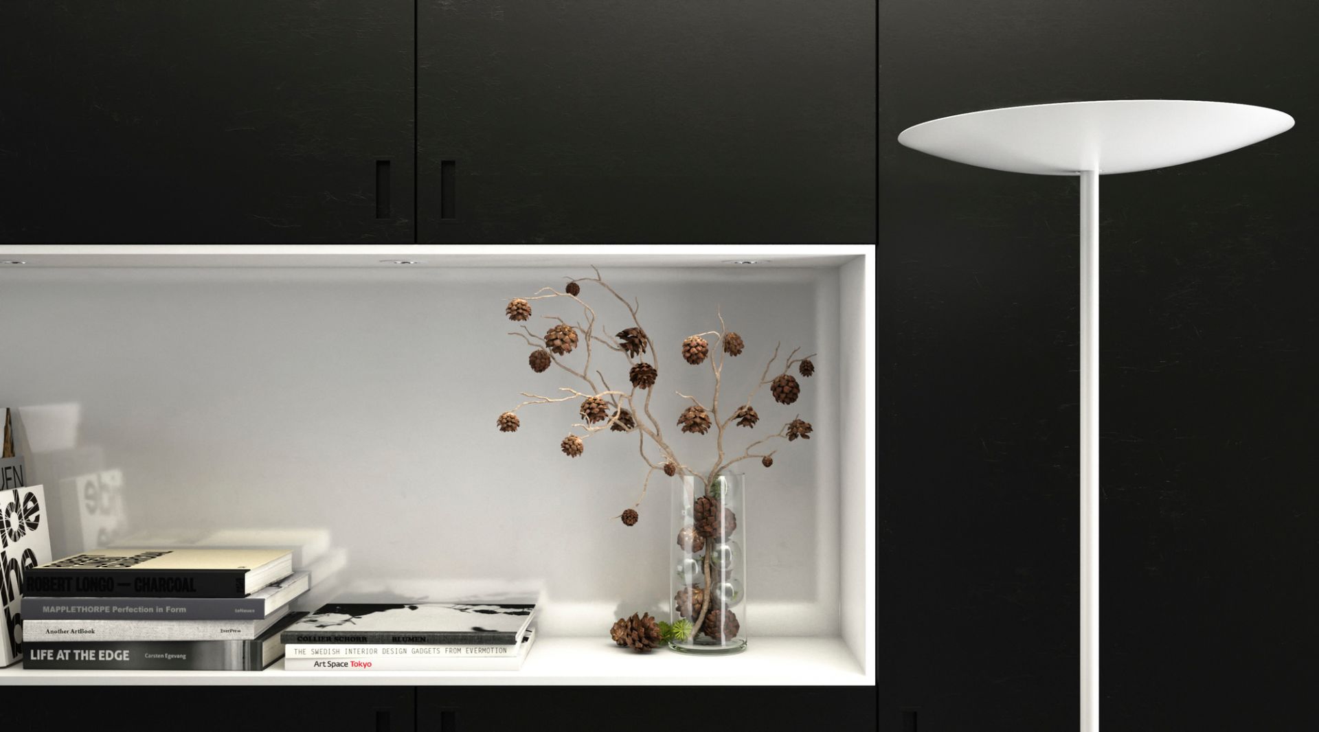 Classic LED Floor lamp Belux Black