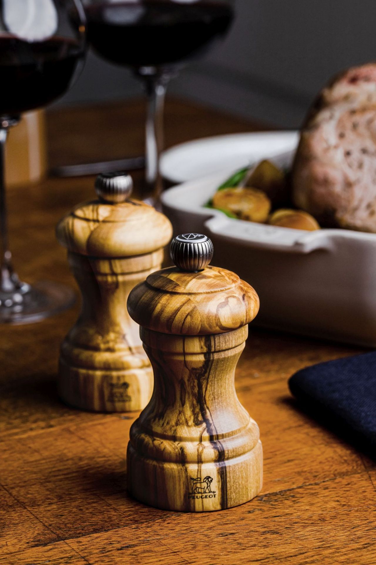 Bistro Duos Salt- & Peppermill Olive 10 cm Peugeot