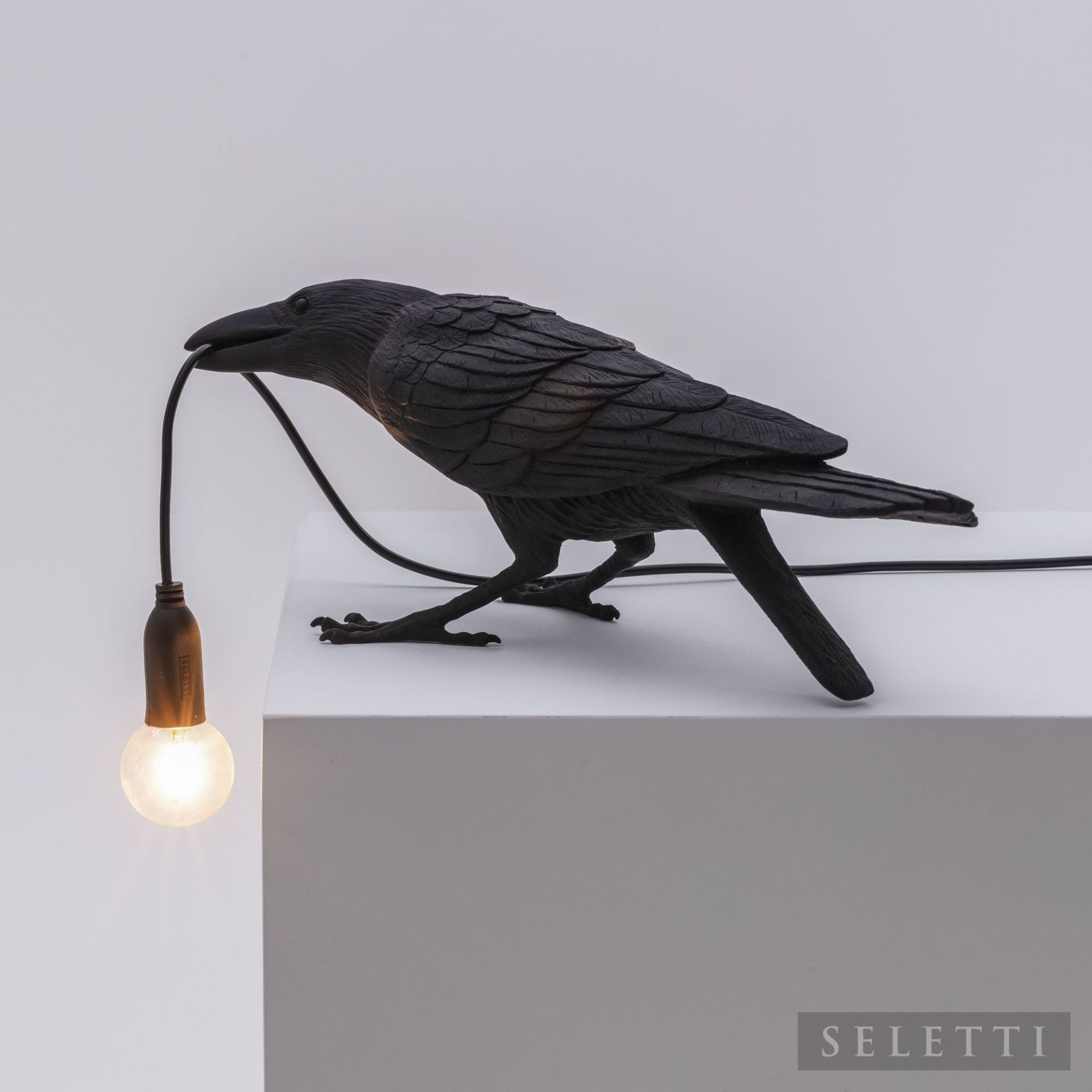 Bird Lamp Playing black Seletti