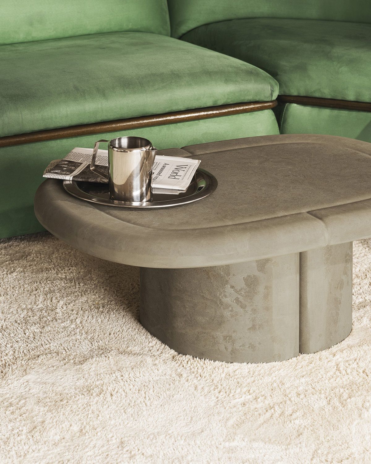 Alder Lounge Table Oval Indoor / Outdoor Coffee Table Mater