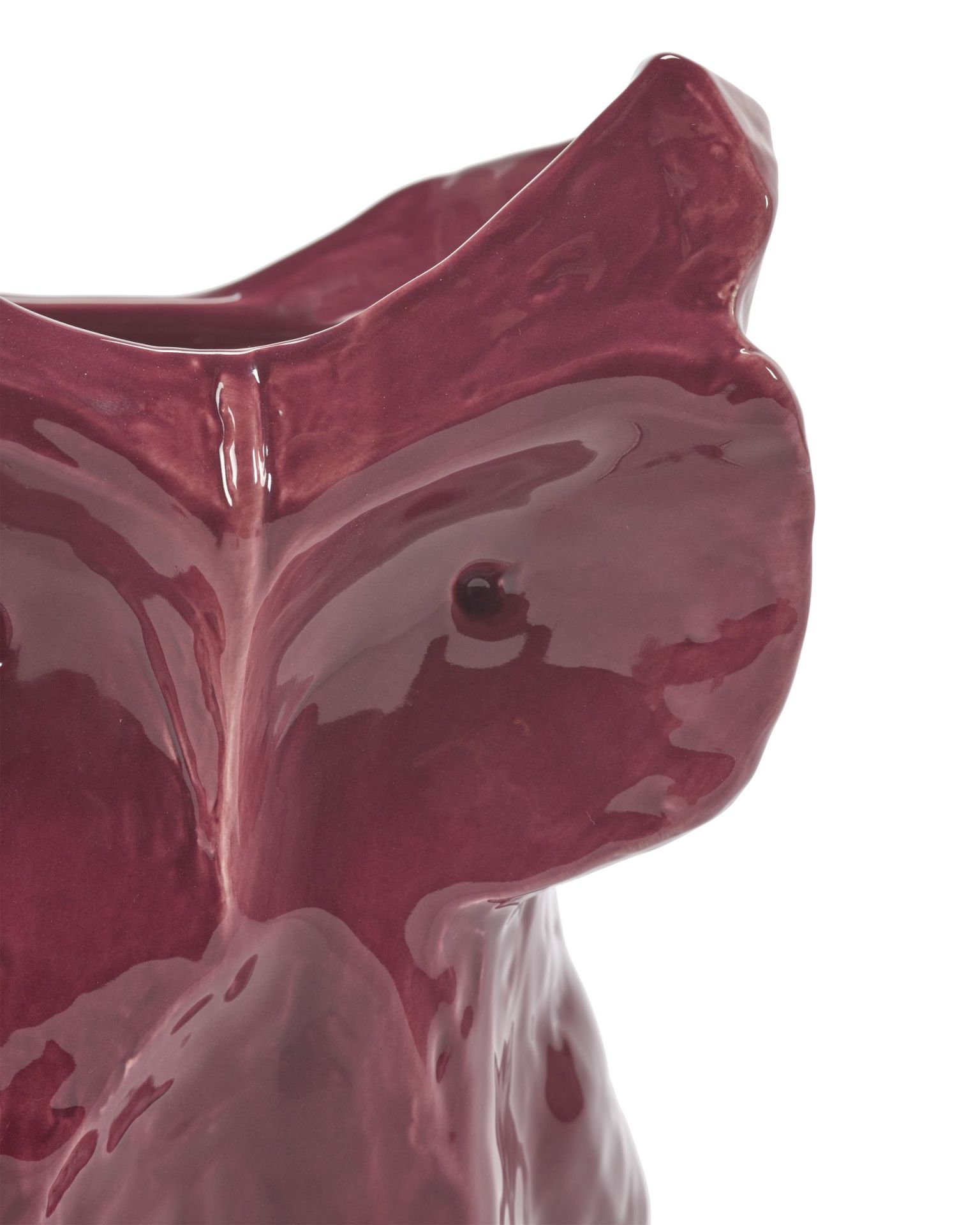 Owl Vase S Serax Aubgergine