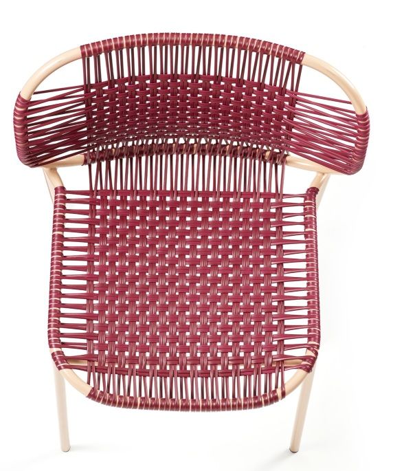Cielo Stacking Chair Outdoor ames Red - Pink sand