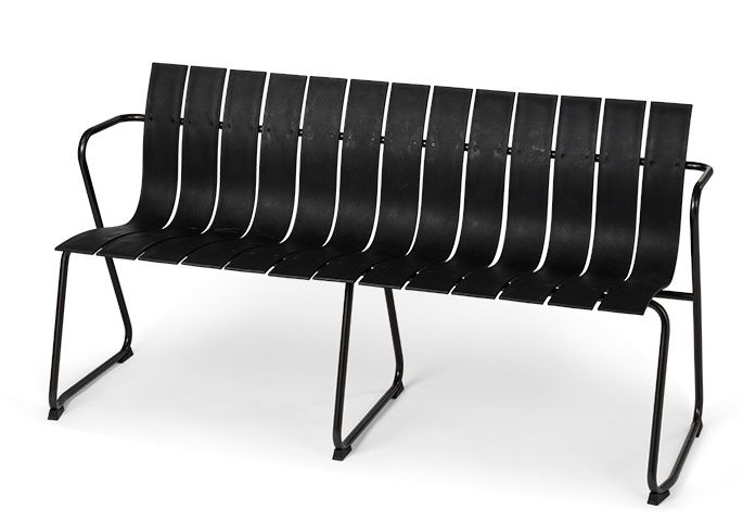 Ocean Bench Outdoor Bench Black Mater SINGLE PIECES