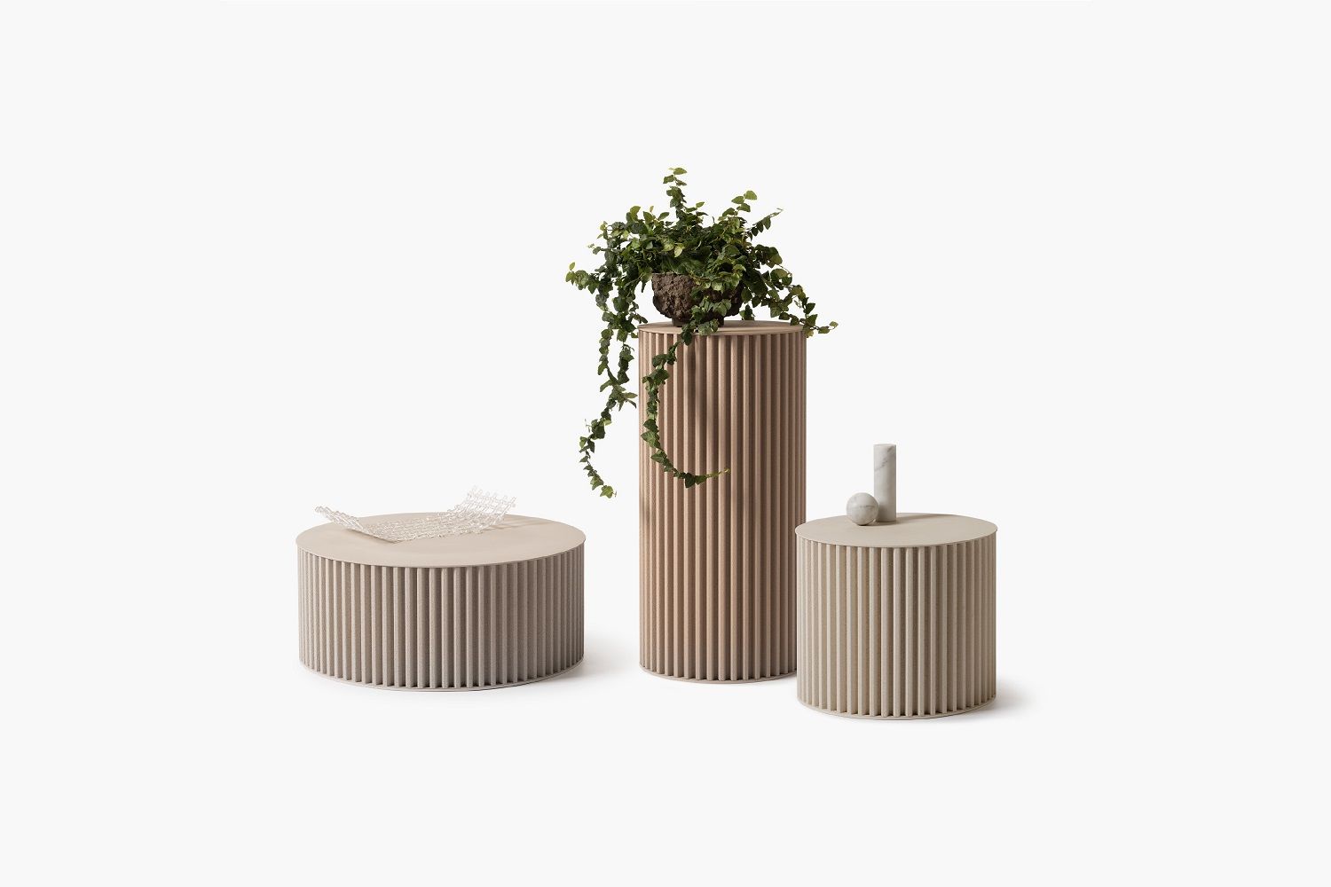 Herclino Side Table Indoor / Outdoor Dove gray Opinion Ciatti