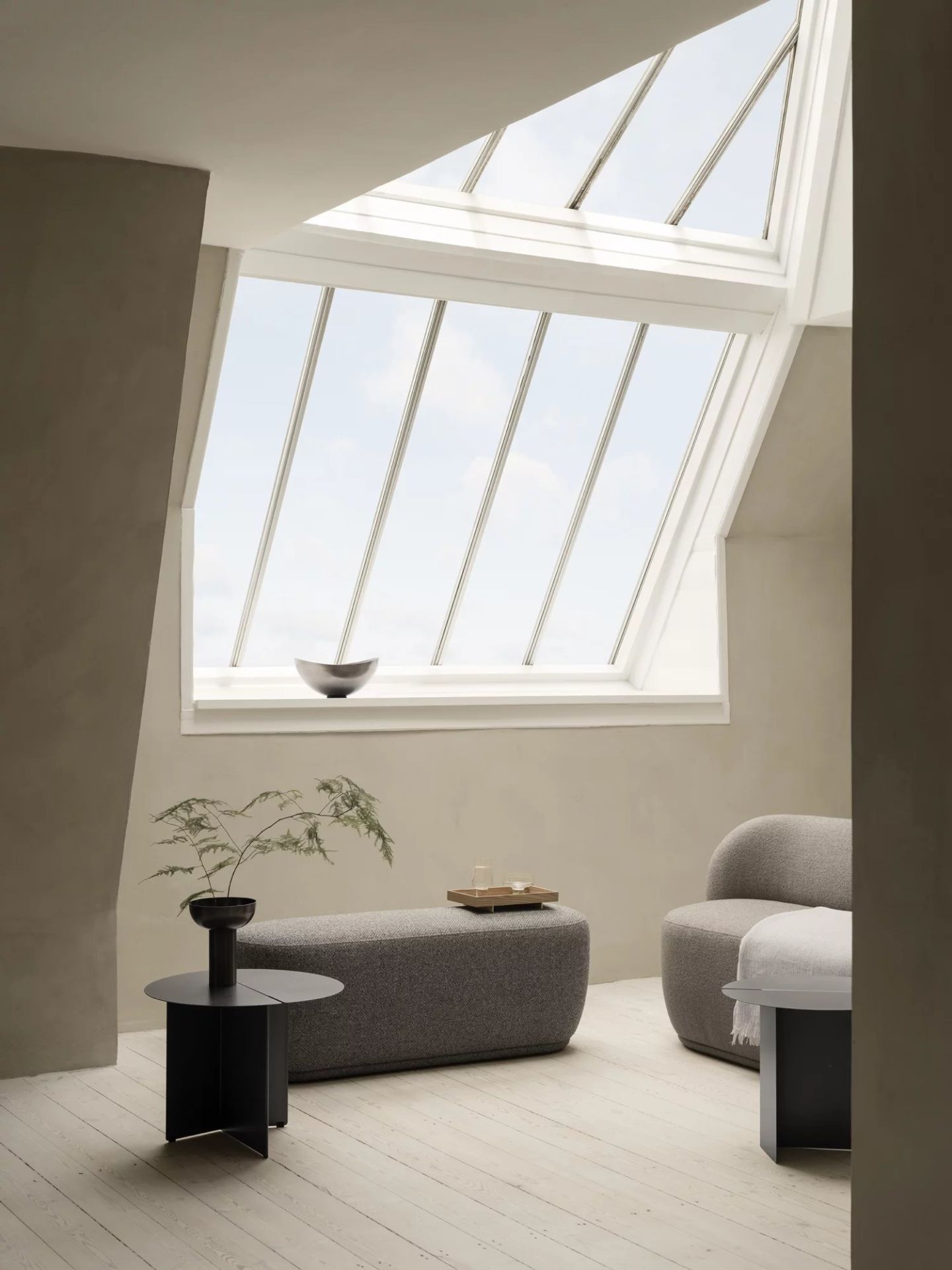 Kuon 2-seater sofa Blomus Boucla - Shitake 
