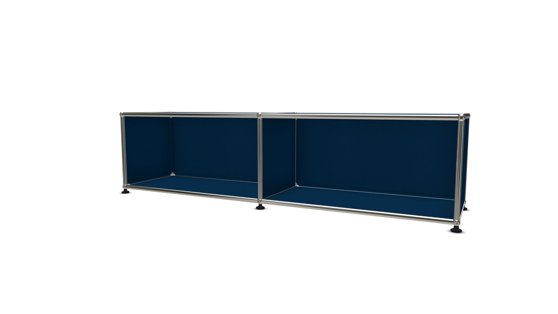 USM Haller Lowboard offen stahlblau