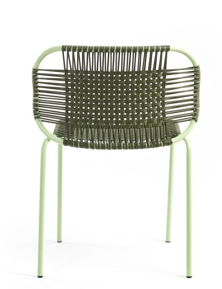 Cielo Stacking Chair Outdoor ames Olive green - Pastel green
