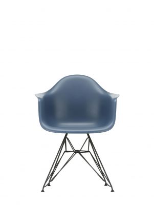 Eames Plastic Arm Chair DAR Chair Vitra Black - Sea blue