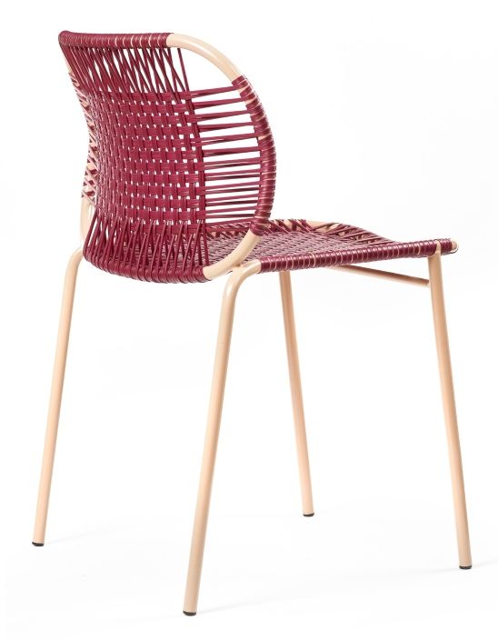 Cielo Stacking Chair Outdoor ames Red - Pink sand