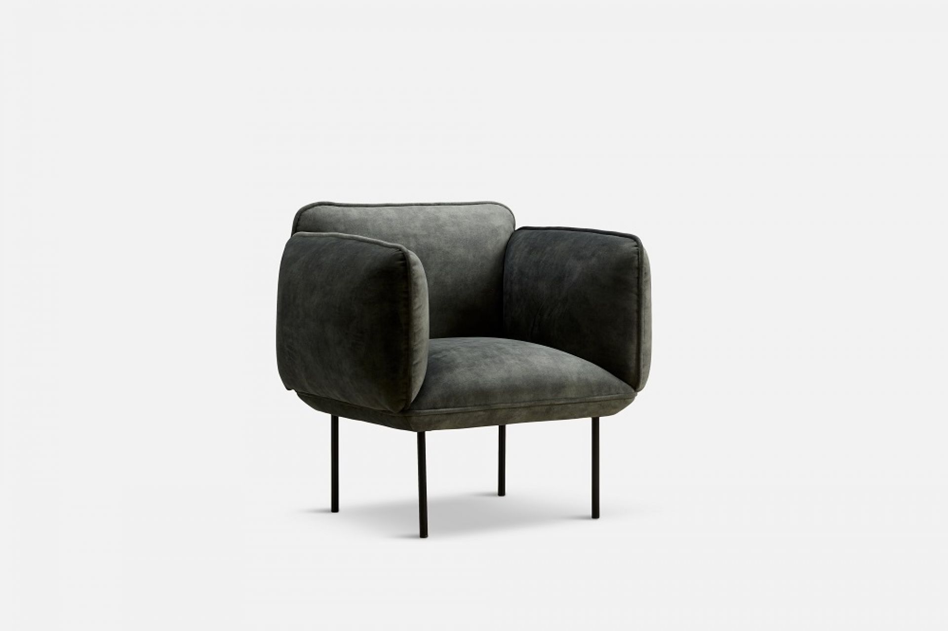 Nakki Armchair Woud Dark gray