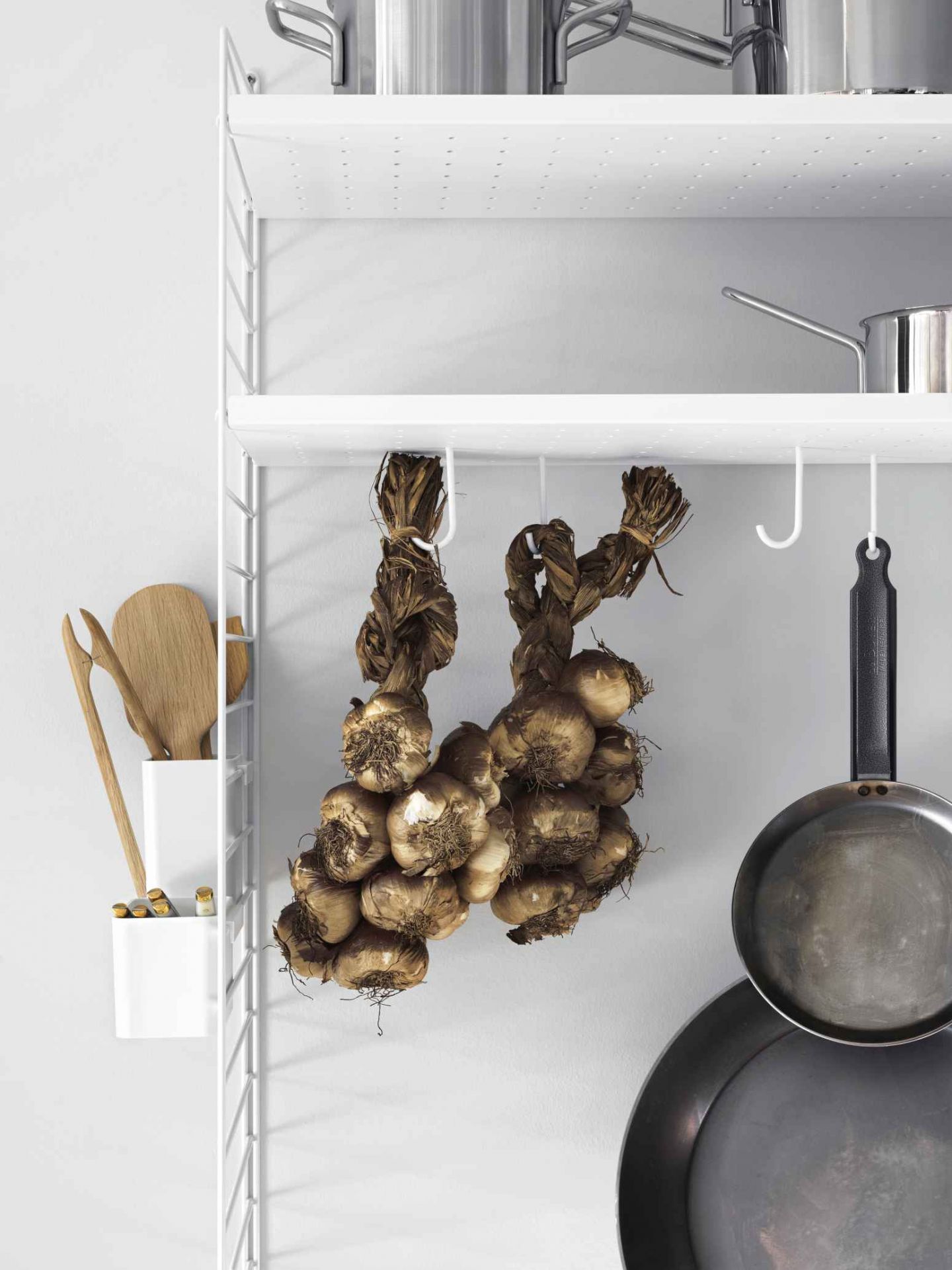 String  Kitchen Wall Shelf System A String Furniture Black - Black 