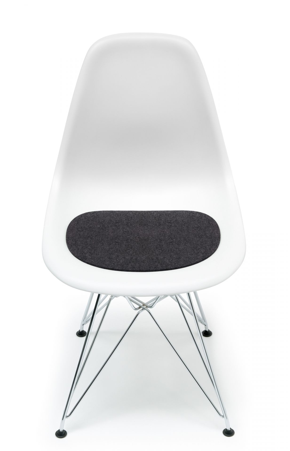 Seat pad-Felt pad Eames Plastic Side Chairs DSR / DSW graphite Hey Sign