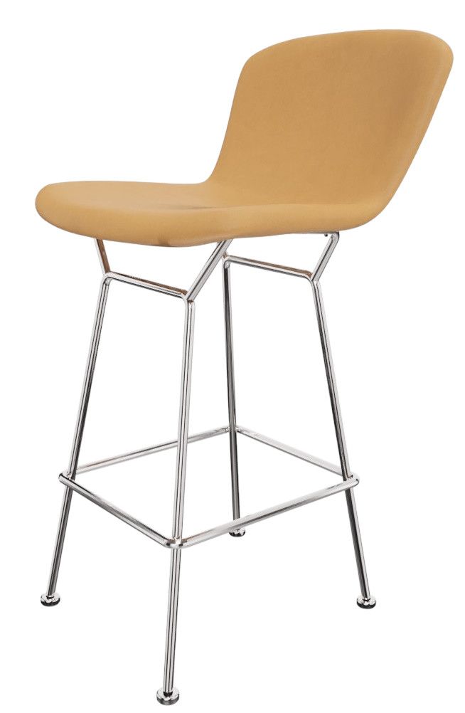 Bertoia Bar Stool core leather Knoll International