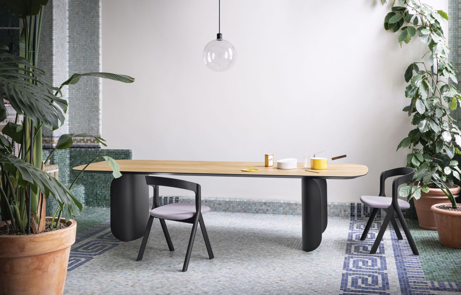 Barry Table Flamed Oak Miniforms