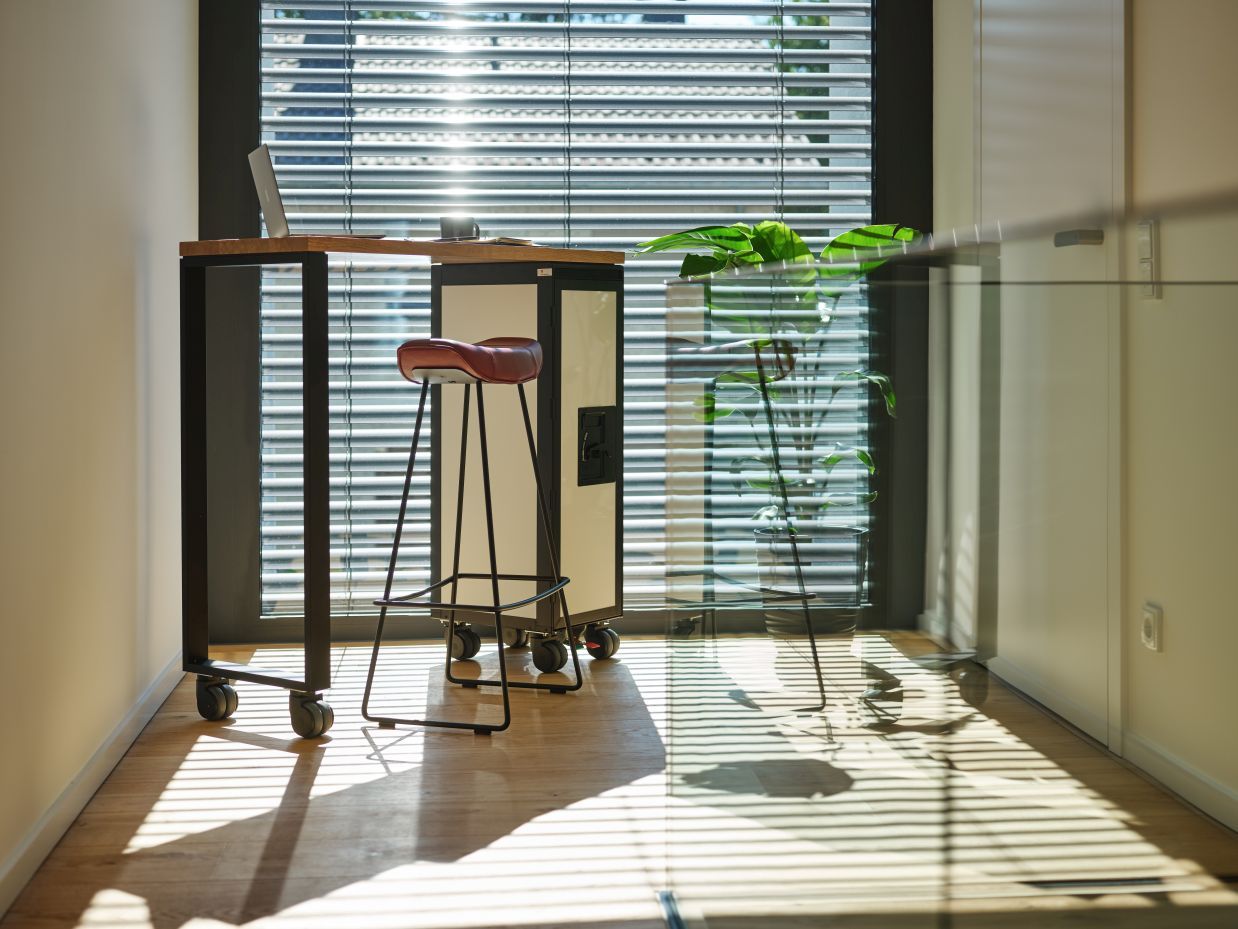 Hightable Tisch Janua silver Bordbar