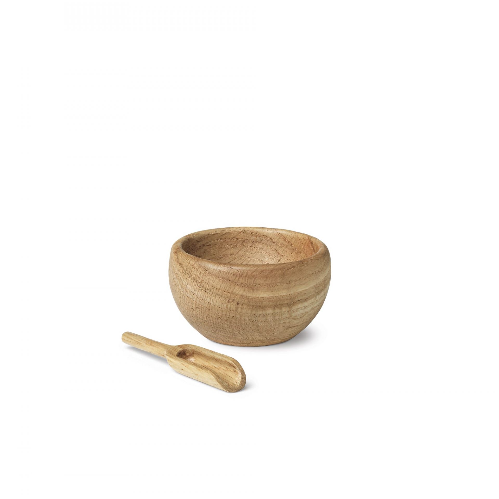 Salt cellar with spoon oak Kay Bojesen SINGLE PIECE
