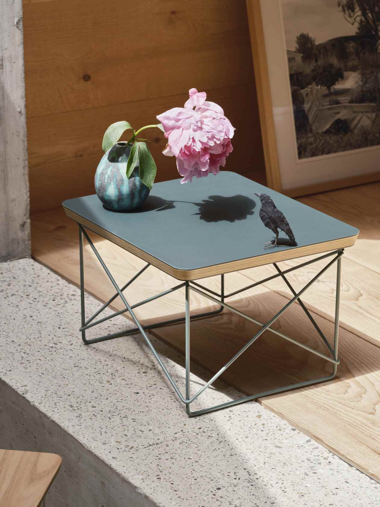 Occasional Table LTR Side Table Linoleum Smoke blue Vitra 
