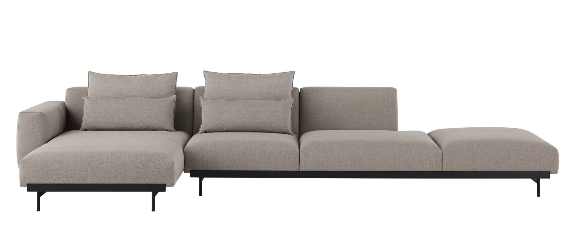 In Situ Modular Sofa 3-Seater Chaise Longue Muuto