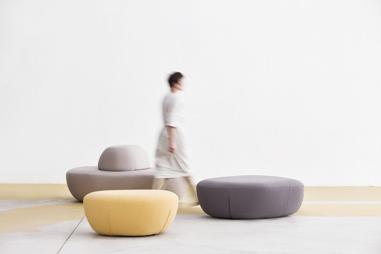 Sisters pouf stool Softline