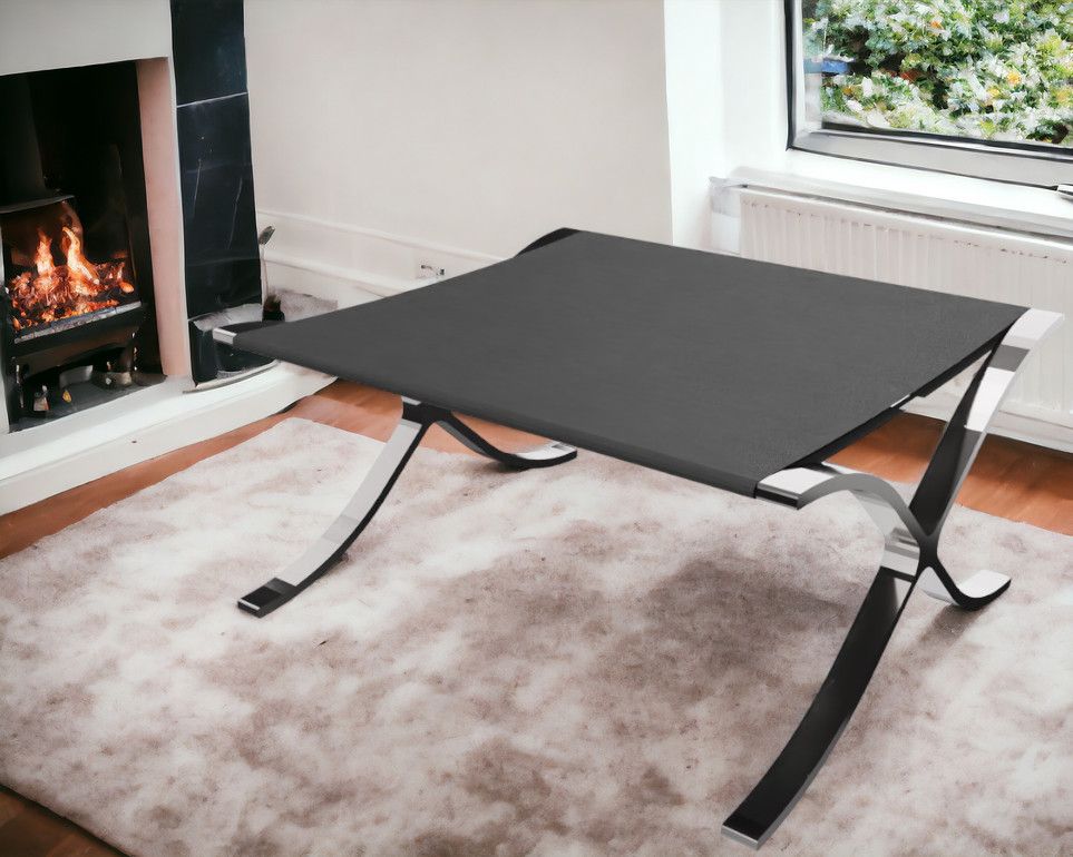Barcelona Stool / Stool Relax with black cowhide Knoll International 