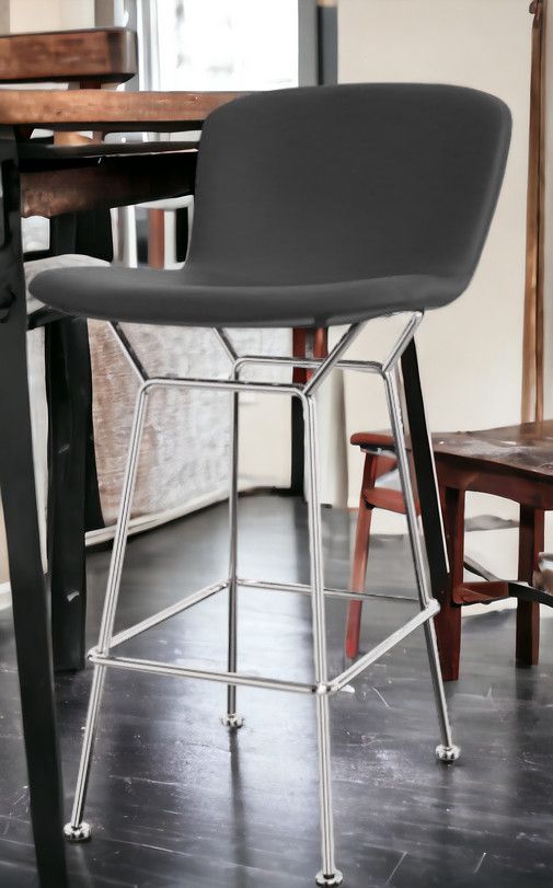 Bertoia Bar Stool core leather Knoll International