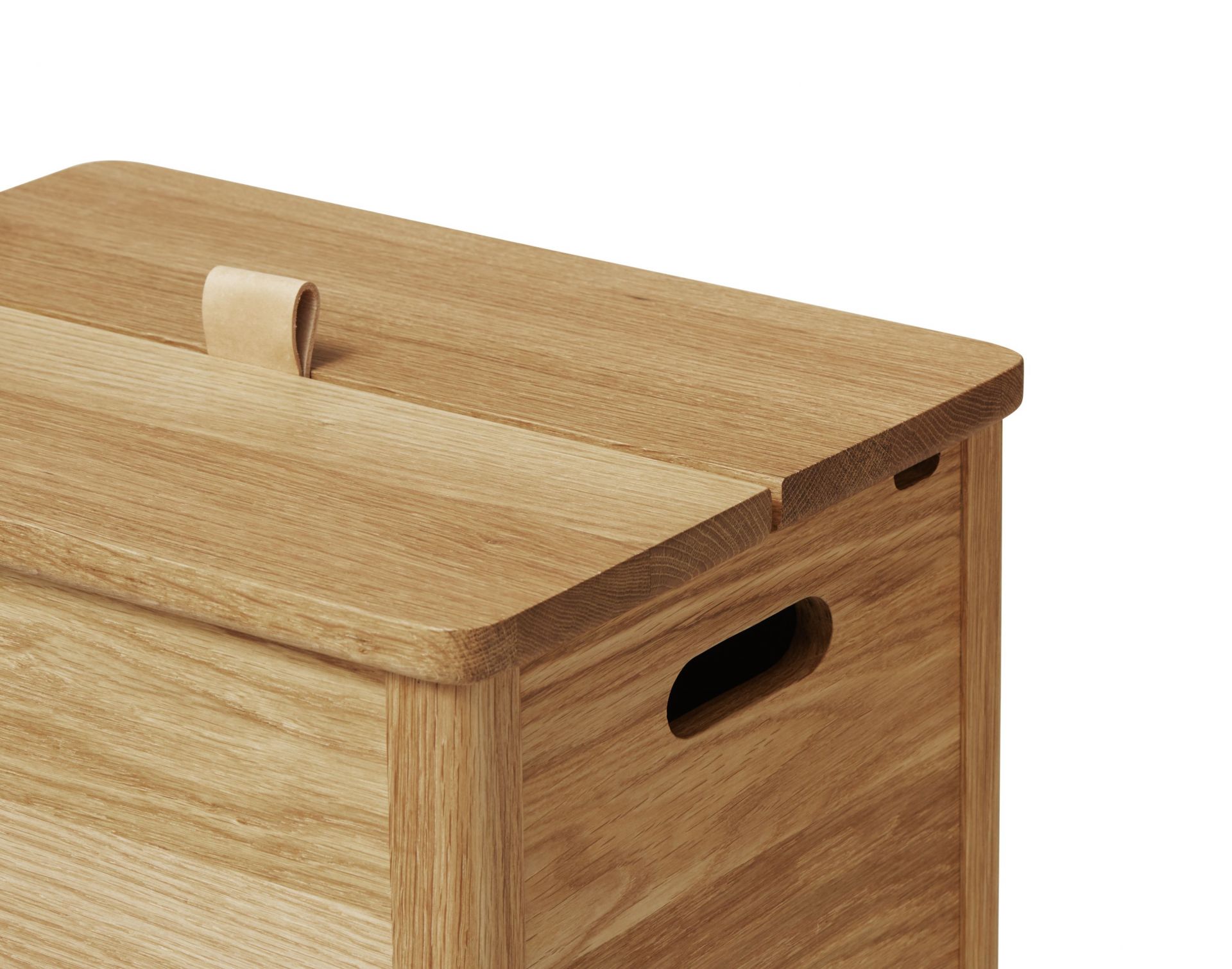 A Line Laundry Box Oak Oiled Form & Refine