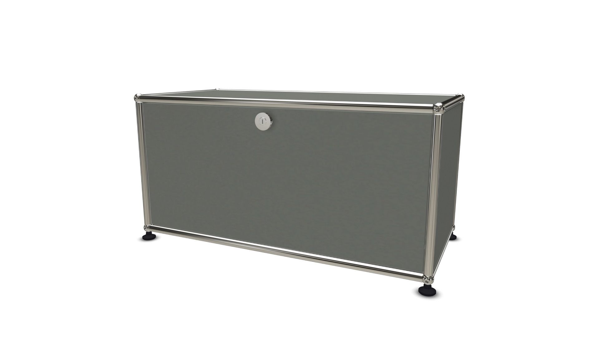 USM Haller Lowboard mit einer Klappe mittelgrau