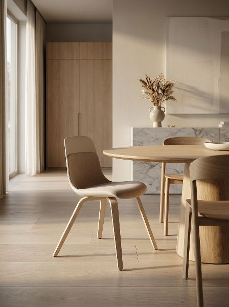 Elephantino chair Kristalia wooden frame