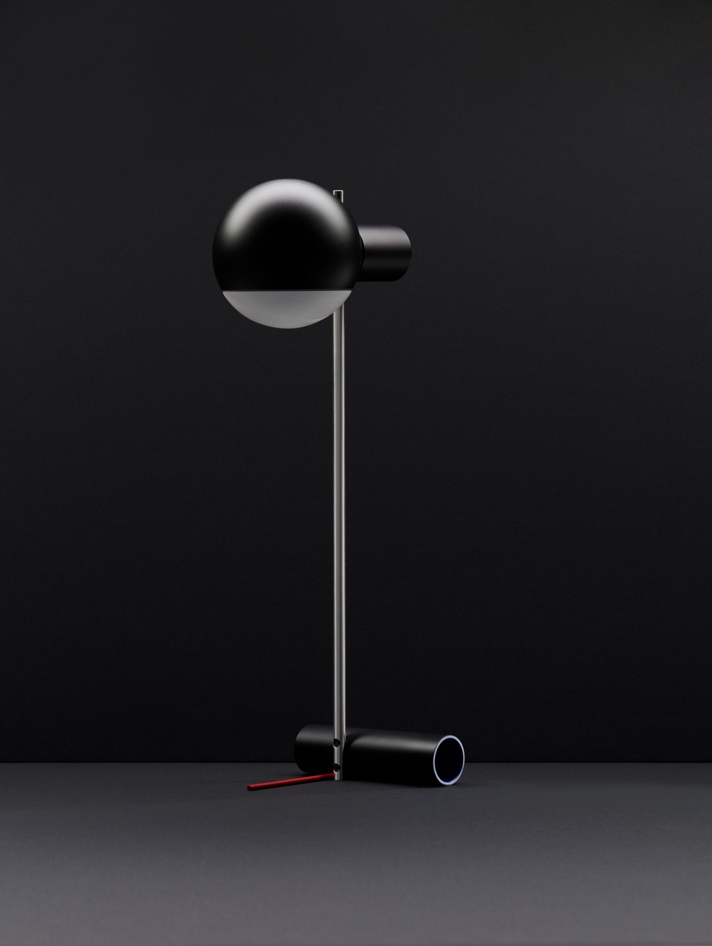 L25 Tafellampje LED Table Lamp Reedition Tecta Shiny Black