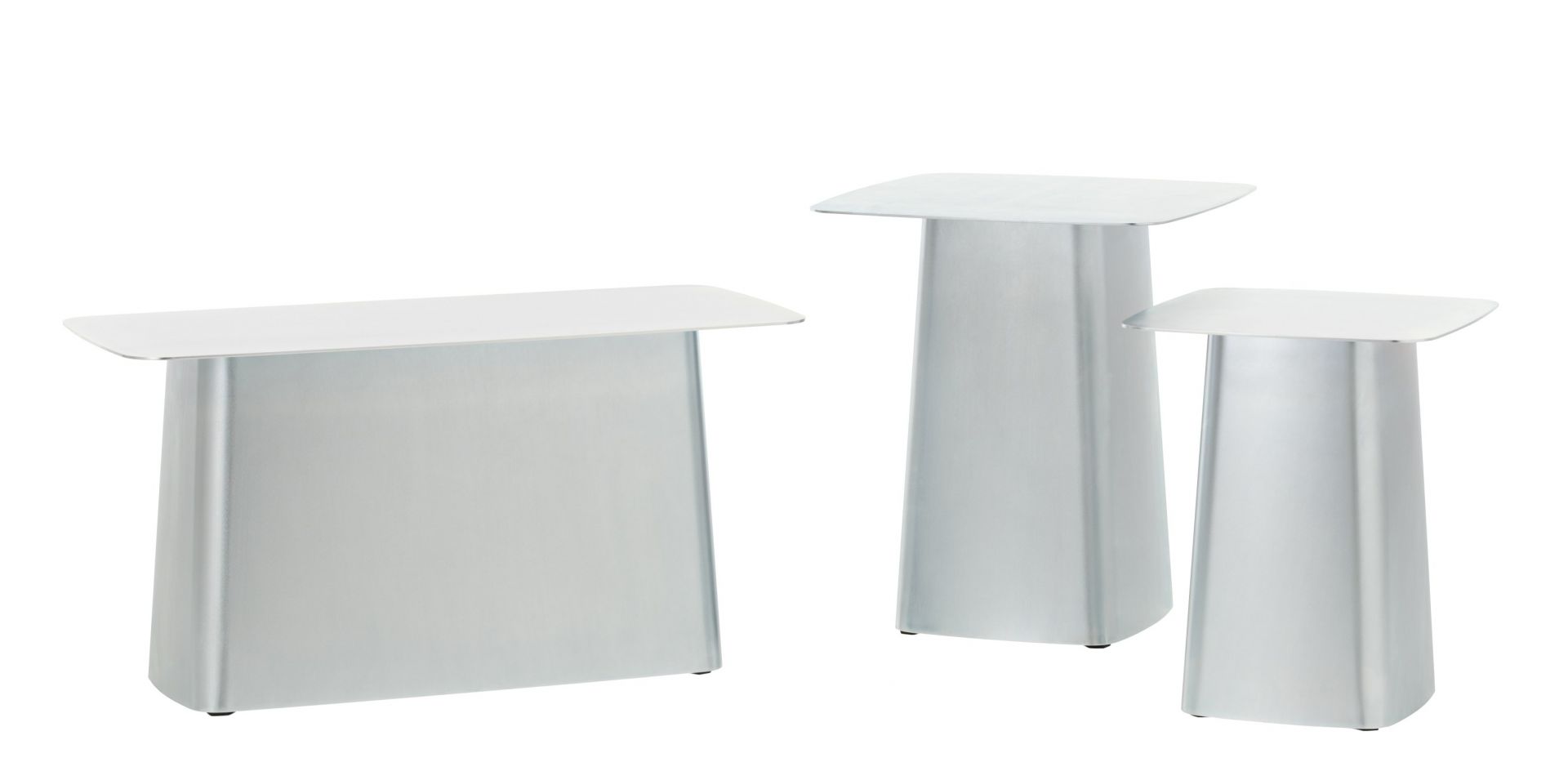 Metal Side Table Medium Galvanised Outdoor Vitra