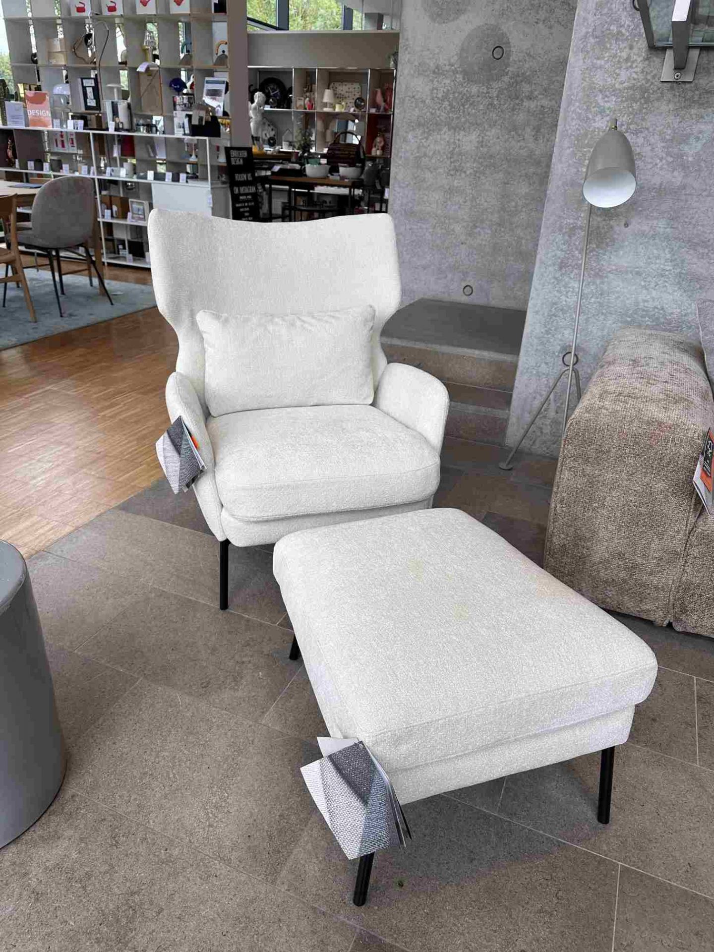 Seatrelax armchair & ottoman house model ed design