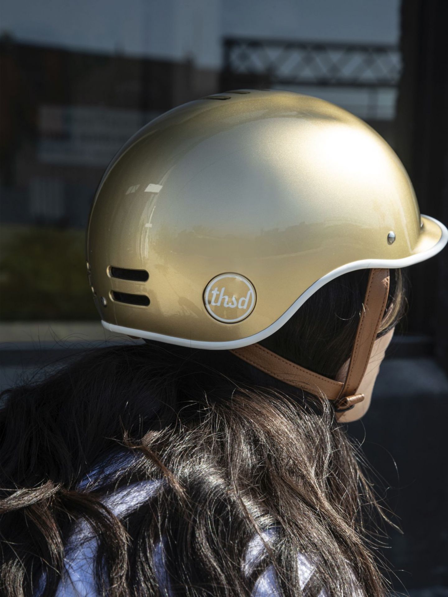 Thousand heritage bike helmet discount stay gold lg