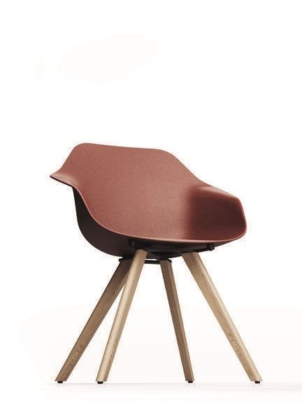 Yonda Universalstuhl Four-legged chair Wood frame Wilkhahn 
