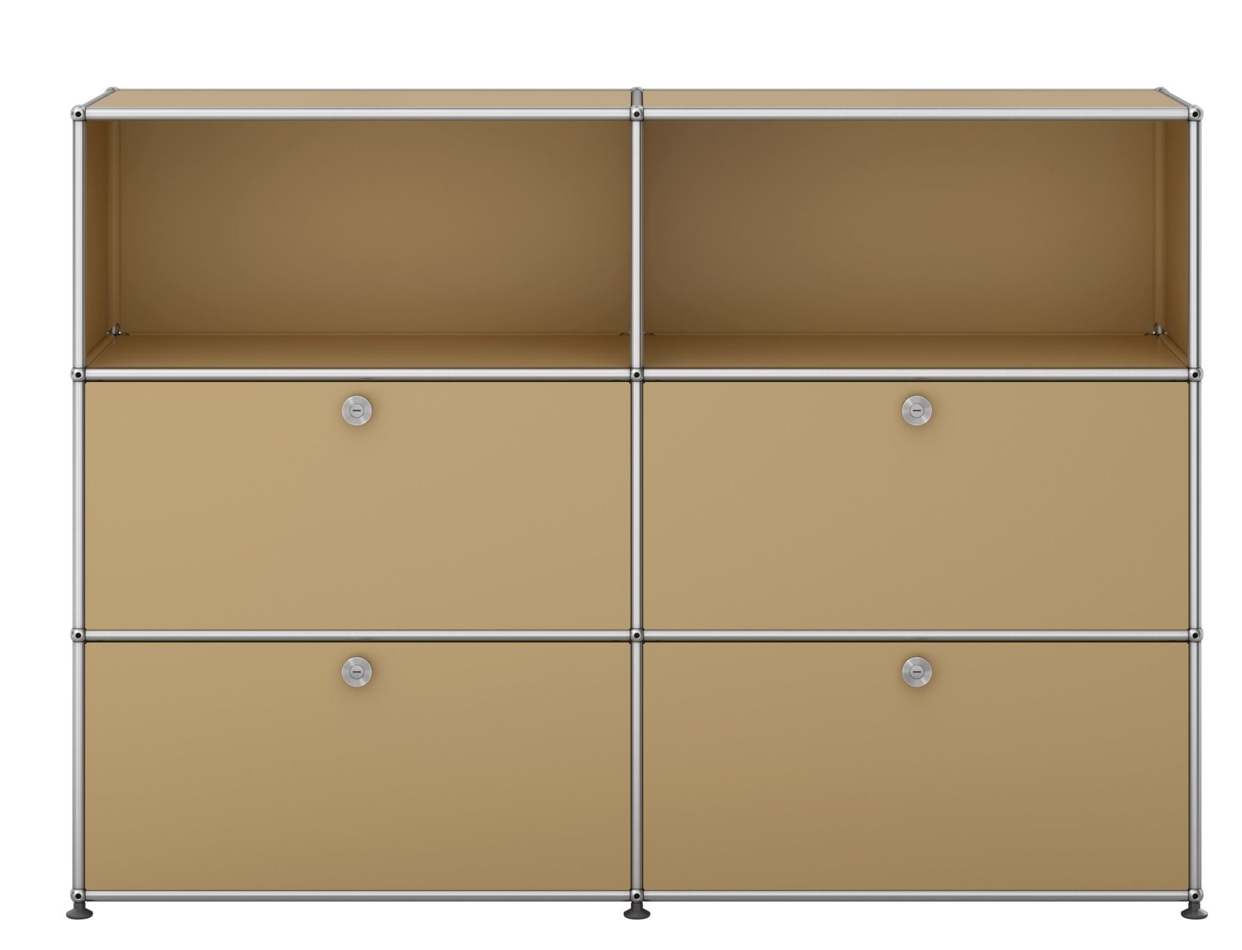 USM Haller sideboard / highboard with 4 flaps - QUICK SHIP beige