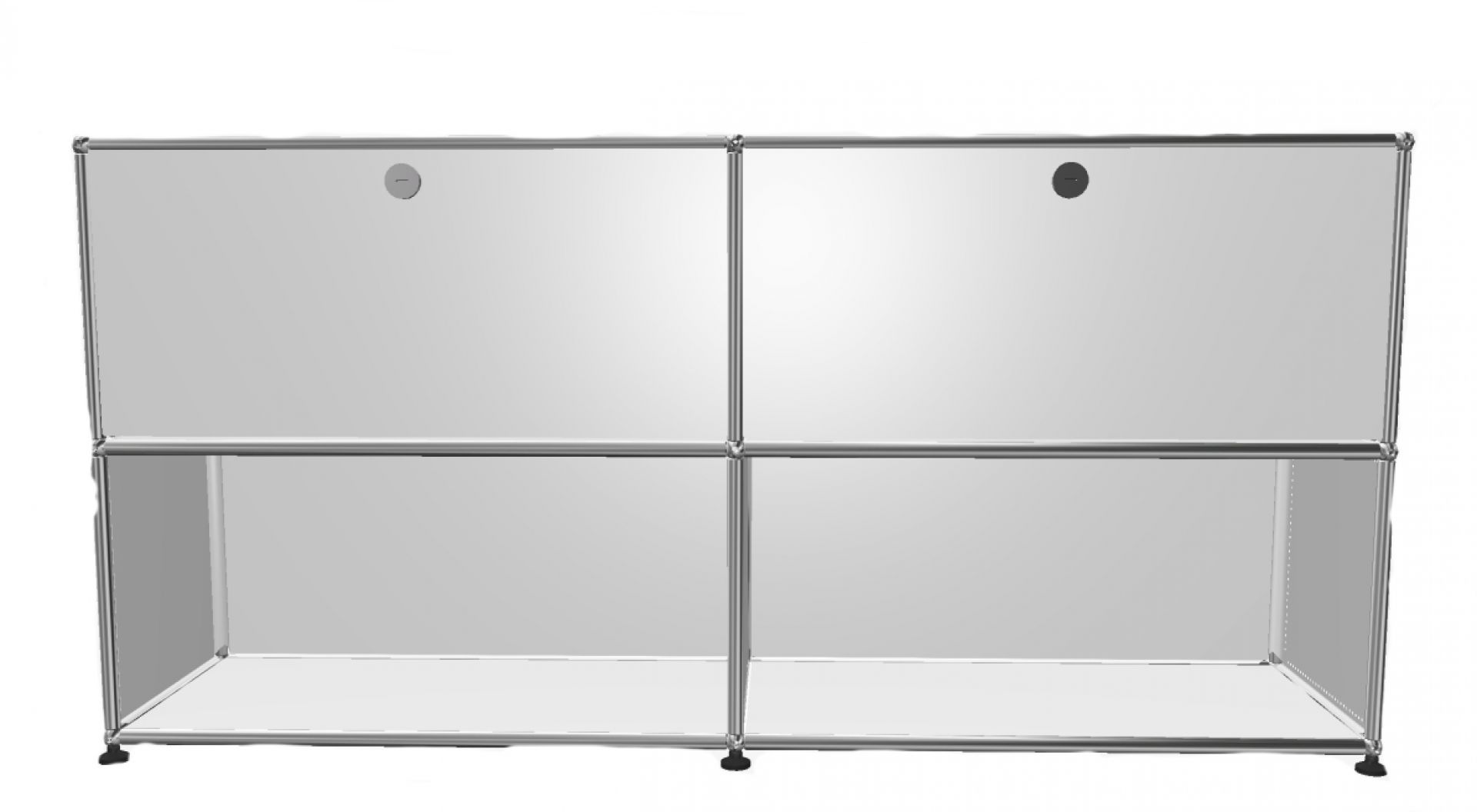 USM Haller Sideboard 2 Flaps / 2 Open Pure white - FAST DELIVERY
