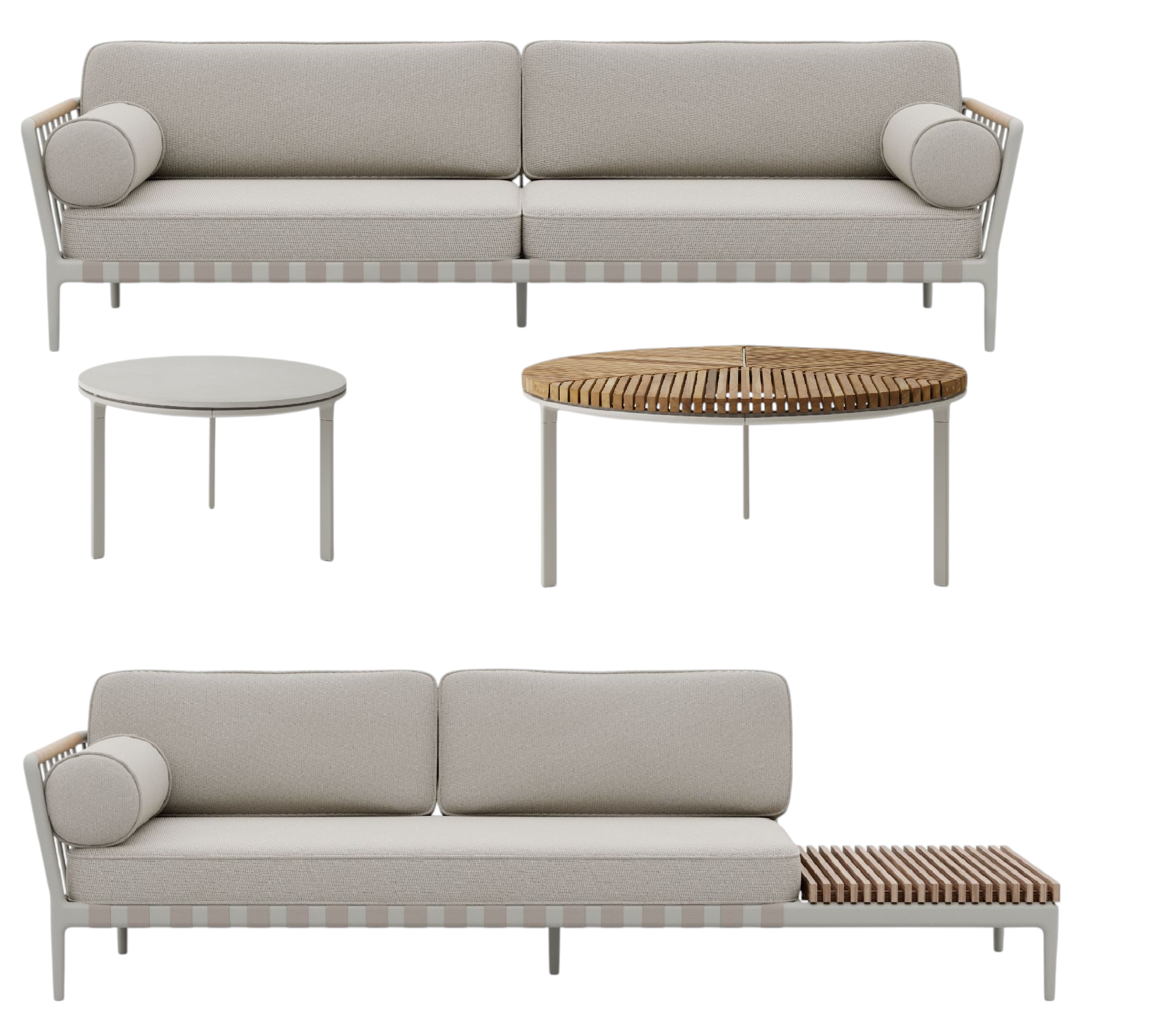 Open-Air Outdoor Set 3 Lounge Large Vipp