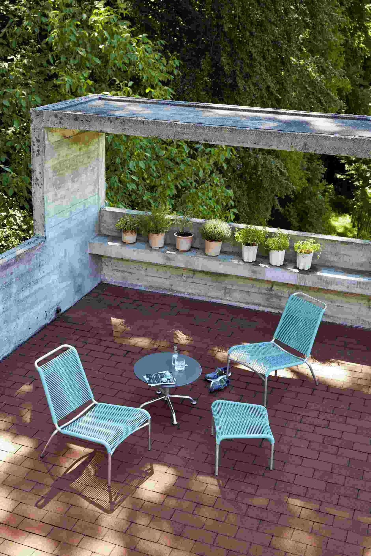 Altorfer Lounge Stool Outdoor Embru 