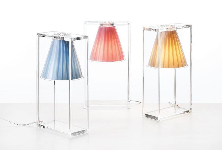Light-Air table lamp covered with fabric Kartell