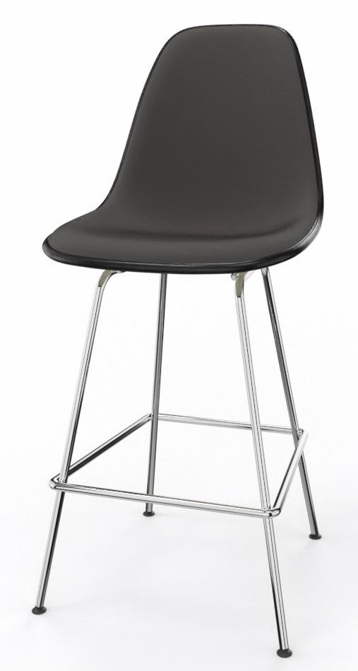 Eames Plastic Bar Stool Bar Stool Medium Fully upholstered Vitra 
