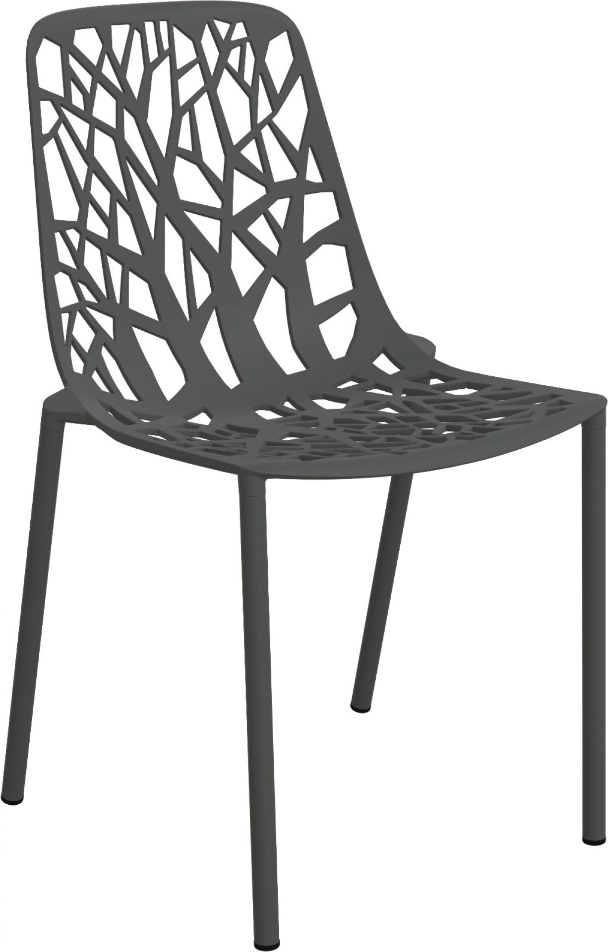 Forest Outdoor Chair Fast metallic gray